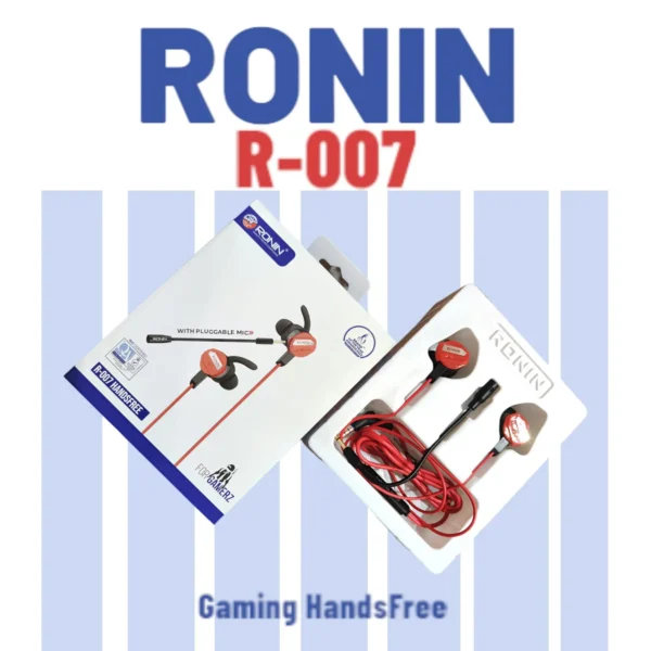 Ronin R-007 Type-c Gaming Handsfree | Dual Microphone Setup | Ergonomic Design | Universal Compatibility | Lightweight Build