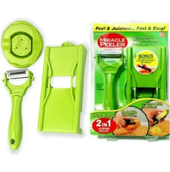 2 In 1 Miracle Peeler Green