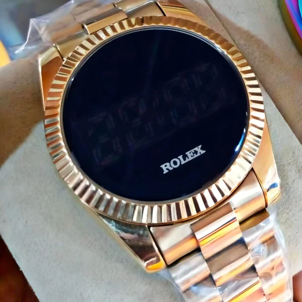 Rolex Style Digital Watches Fashion Stainless Steel Watch