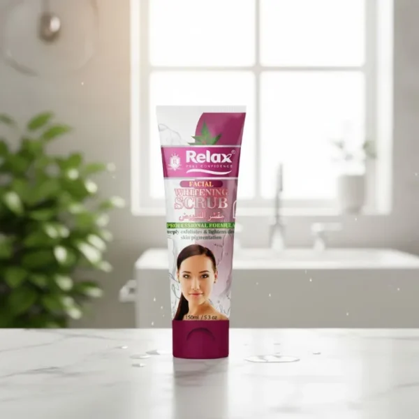 Relax Facial Whitening Scrub – Original Quality Brightening Exfoliator for Clear, Smooth & Radiant Skin (150ml)