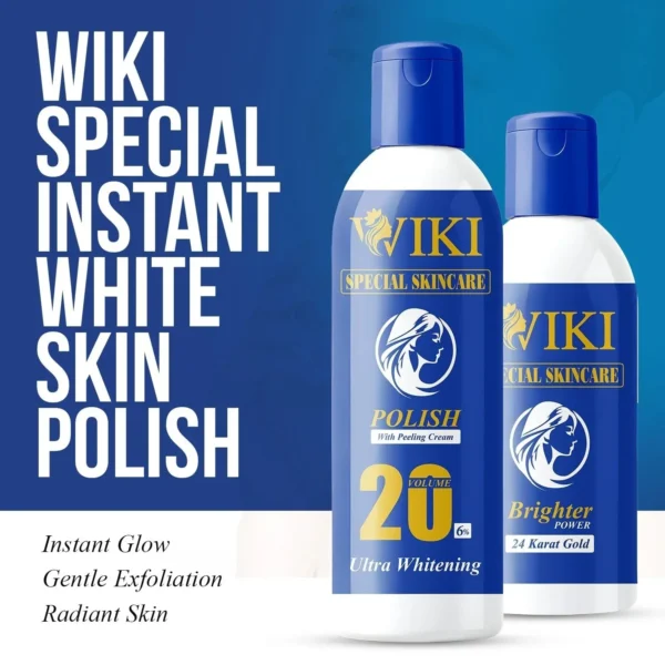 VIKI Special Skincare Brighter Power 24K Gold & 2 in 1 Polish with Peeling Cream – Ultra Whitening