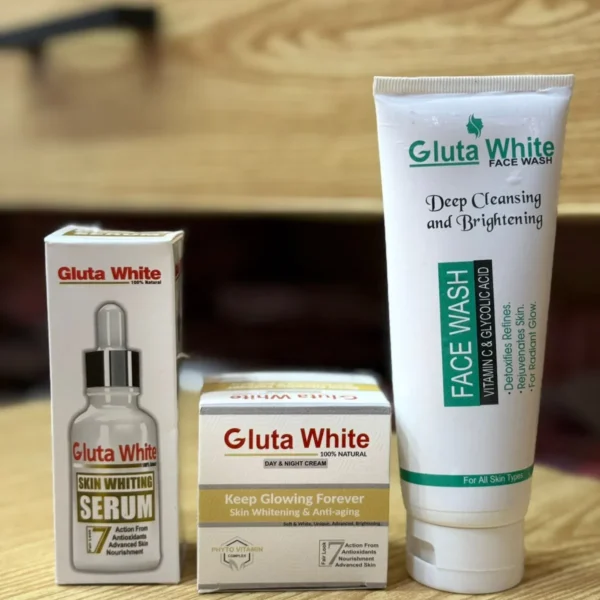 Gluta Facewash 100ml & Gluta Serum 30ml Deal – Skin Brightening, Anti-Aging, Deep Cleansing & Nourishing Skincare Combo